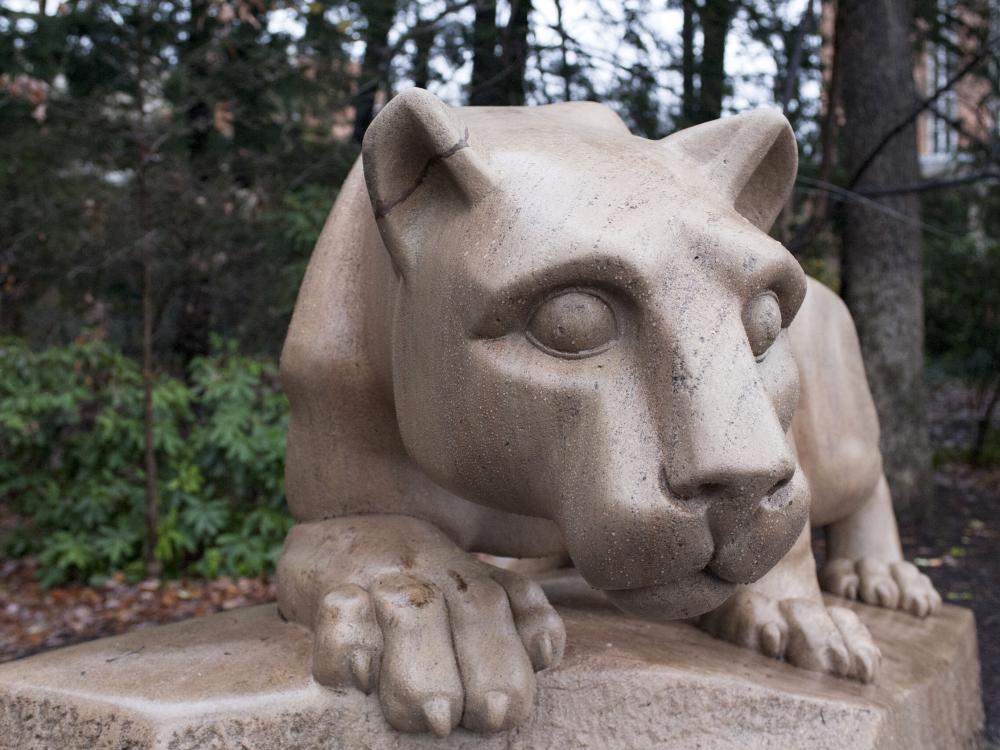 Nittany Lion shrine on University Park campus